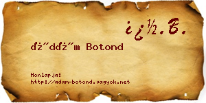 Ádám Botond névjegykártya