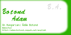 botond adam business card